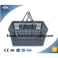 Supermarket New Plastic Shopping Basket Handle Basket